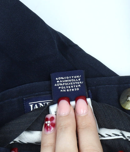 Lands' End Men's Blue 32in Waist Regular Fit Chino Trousers