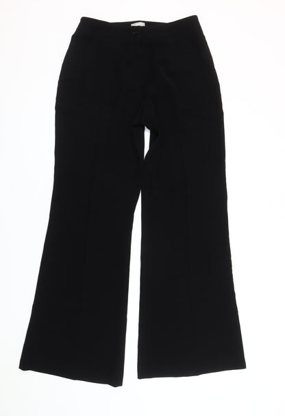 Michel Ambers Women’s Black Size 12 Wide-Leg Dress Trousers