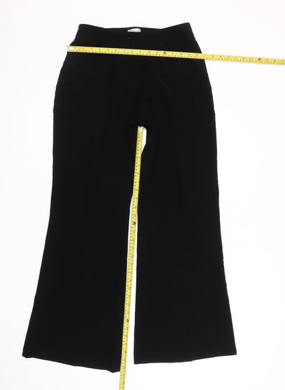 Michel Ambers Women’s Black Size 12 Wide-Leg Dress Trousers