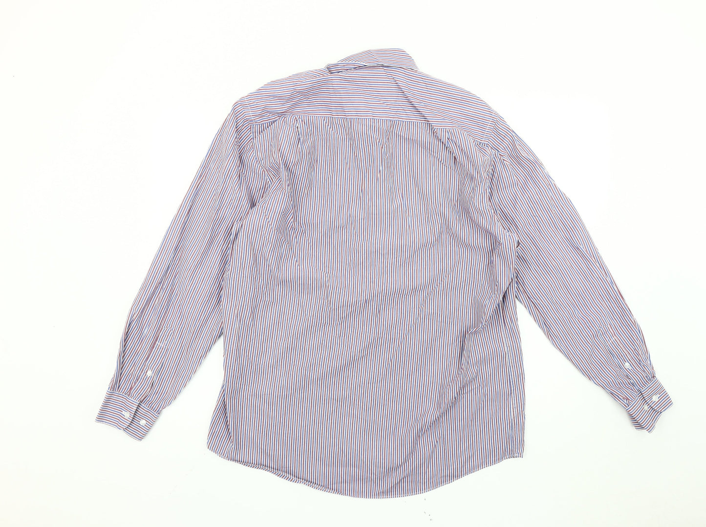 Taylor & Wright Men’s Multicoloured Striped Cotton Shirt L Slim Fit