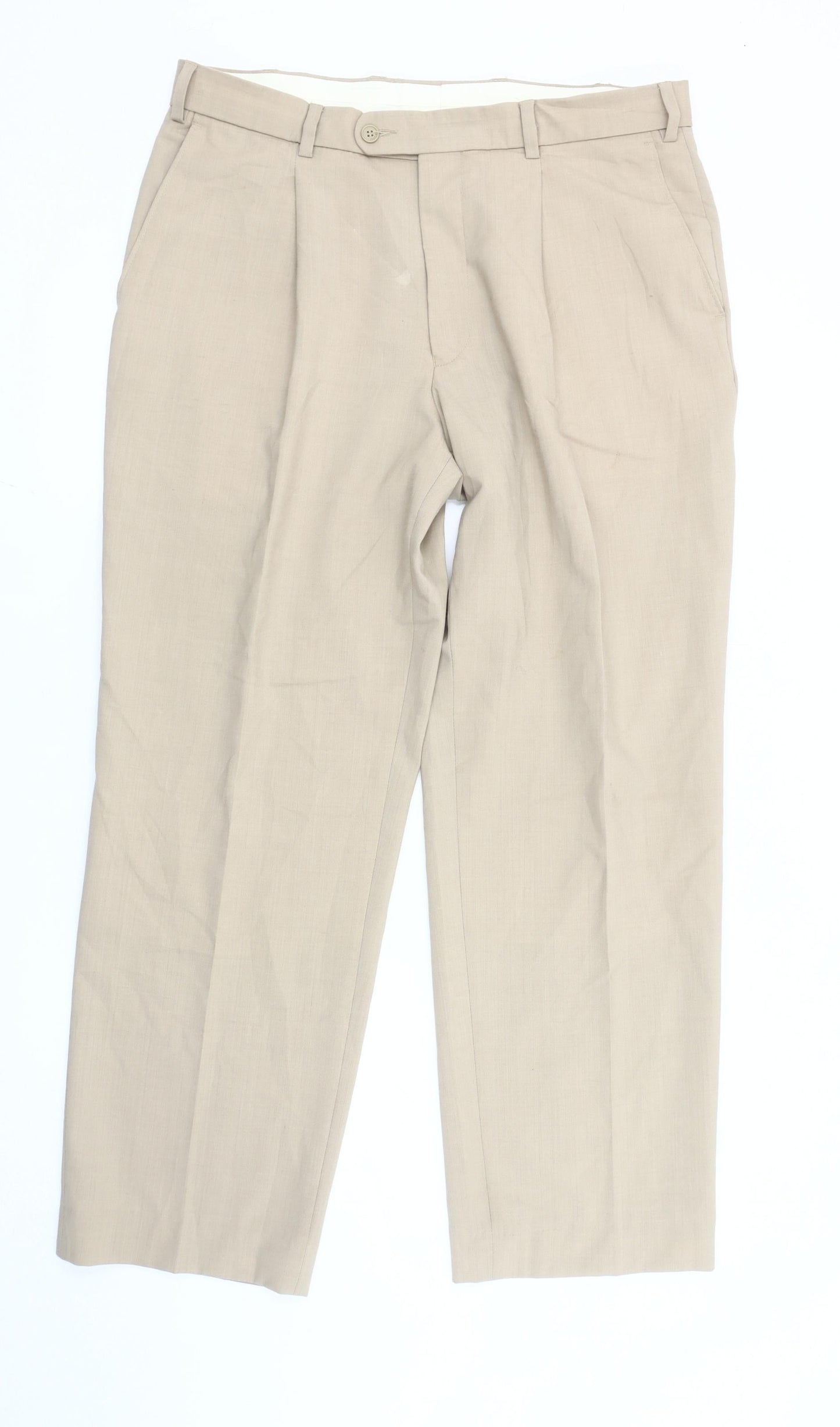 Rohan Women’s Beige Wool Blend Dress Pants Size 20 Straight Leg