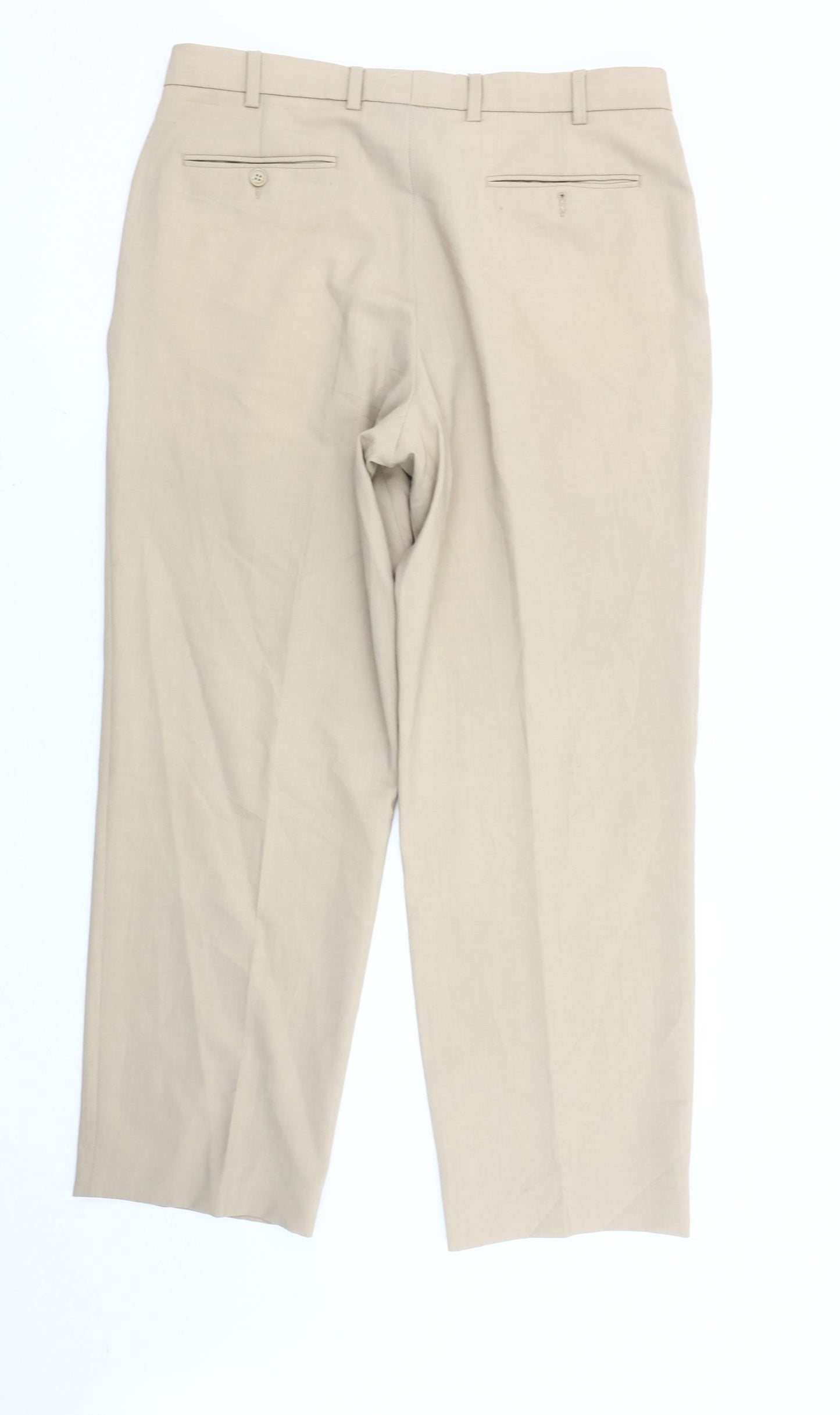 Rohan Women’s Beige Wool Blend Dress Pants Size 20 Straight Leg