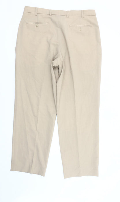 Rohan Women’s Beige Wool Blend Dress Pants Size 20 Straight Leg