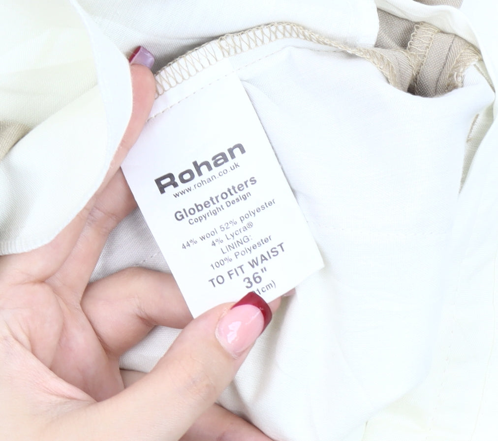 Rohan Women’s Beige Wool Blend Dress Pants Size 20 Straight Leg