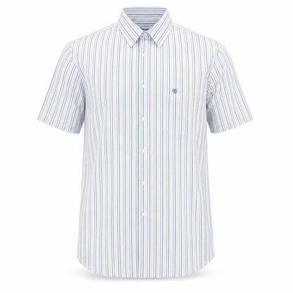 Carson Men's Multicoloured Striped M Short Sleeve Button-Up Shirt
