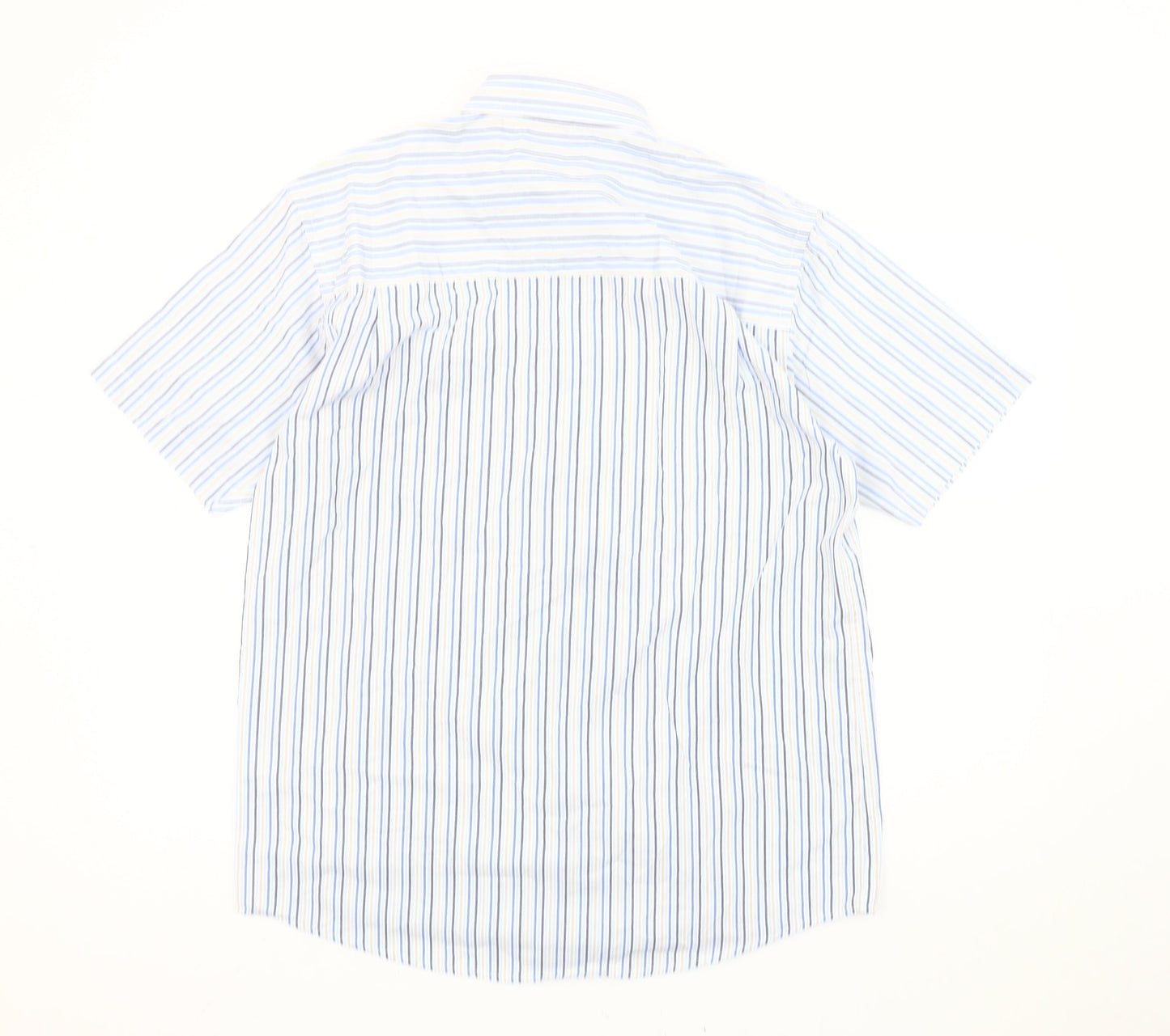 Carson Men's Multicoloured Striped M Short Sleeve Button-Up Shirt