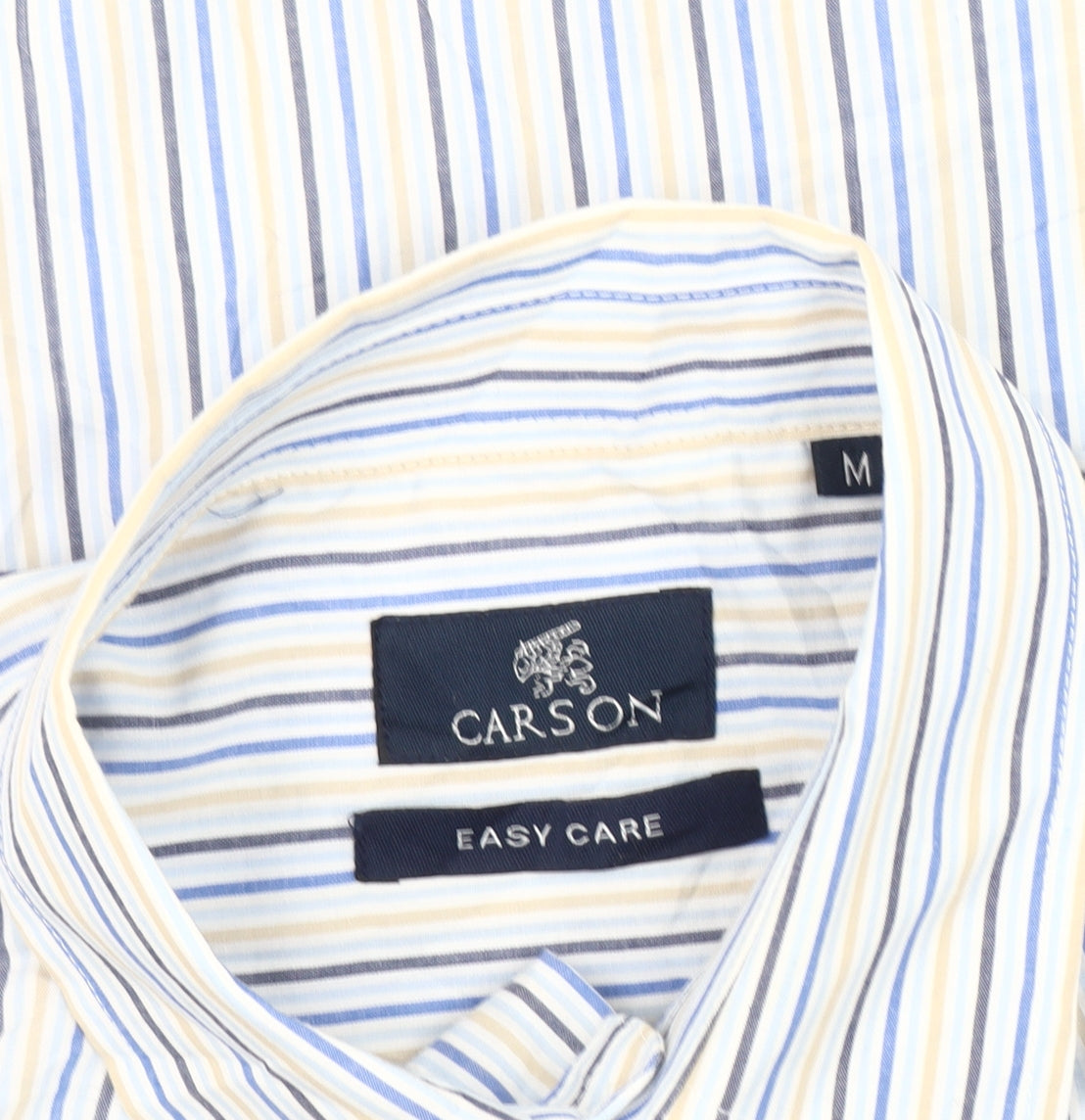 Carson Men's Multicoloured Striped M Short Sleeve Button-Up Shirt