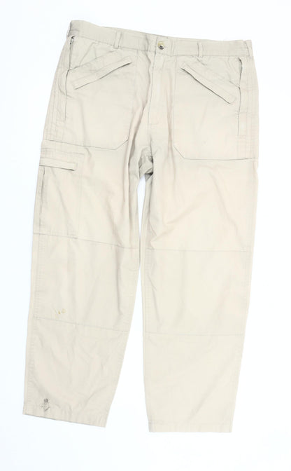 Regatta Men's Beige Cargo Trousers 36W 29L Outdoor Workwear