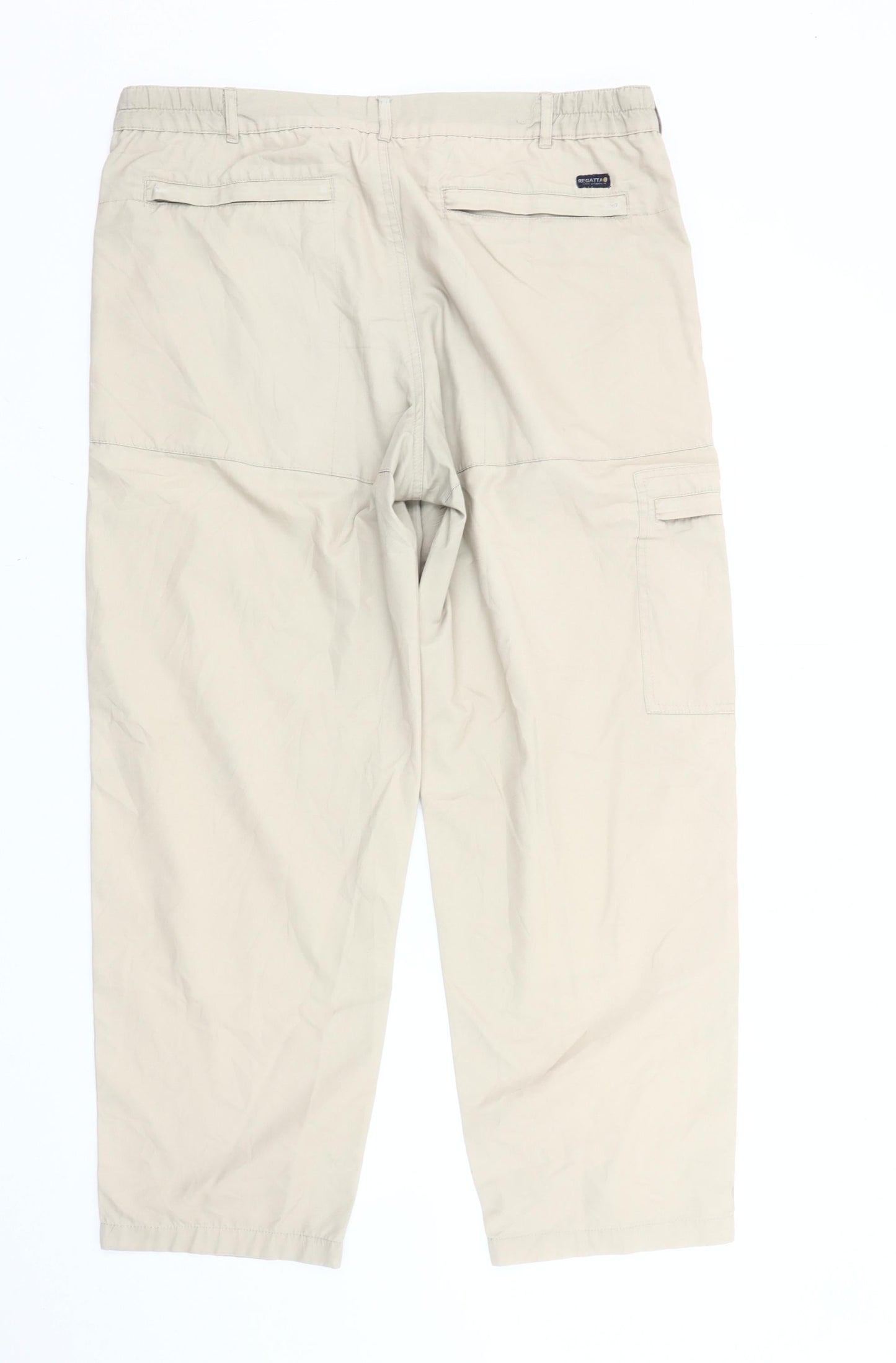 Regatta Men's Beige Cargo Trousers 36W 29L Outdoor Workwear