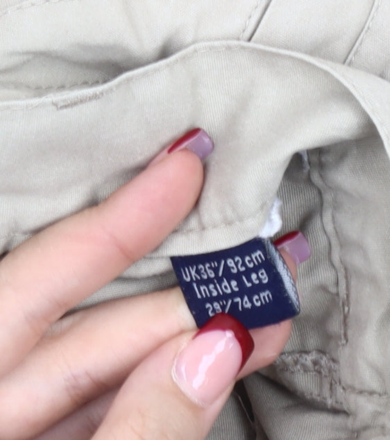 Regatta Men's Beige Cargo Trousers 36W 29L Outdoor Workwear