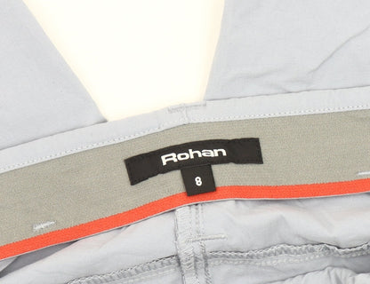 Rohan Women’s Grey Size 8 Capri Trousers Lightweight Quick Dry