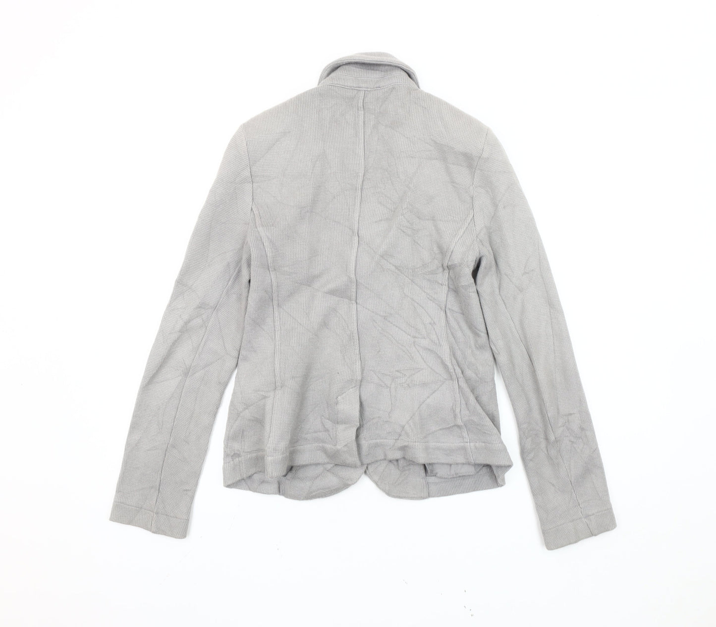 Whistles Women Grey UK 8 Slim Fit Tailored Knit Blazer