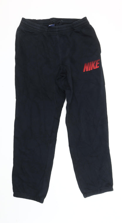 Nike Men's Black M Jogger Trousers Fleece Tapered Sportswear