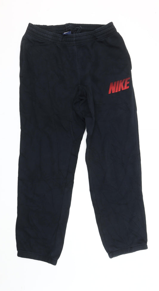 Nike Men's Black M Jogger Trousers Fleece Tapered Sportswear