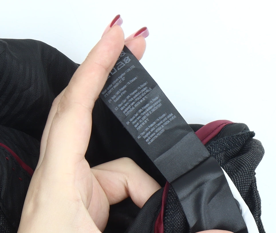 F&F Men's Black 42in Waist 31in Leg Regular Fit Dress Trousers