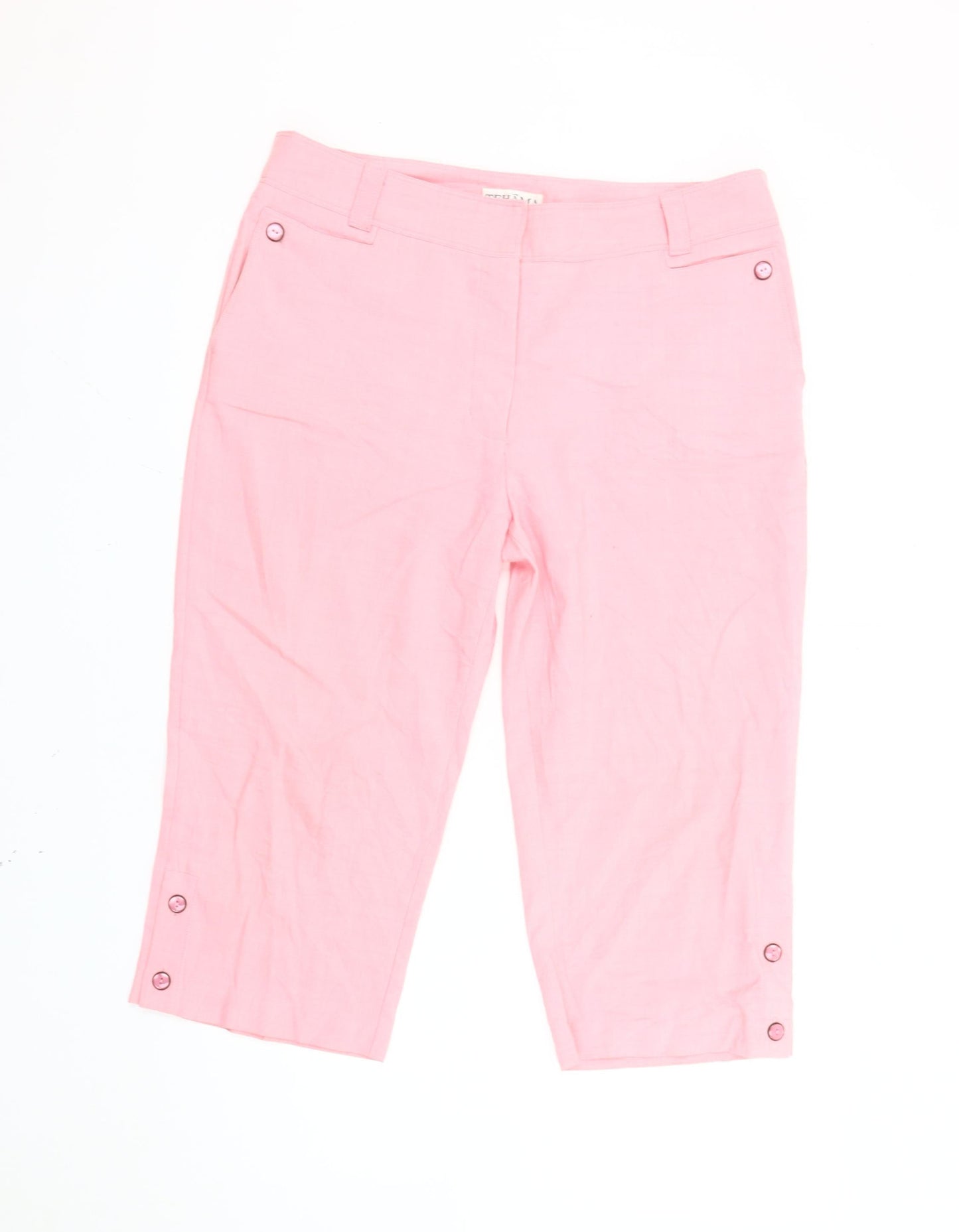 Tehama Women’s Pink Capri Trousers Size 12 Polyester Blend