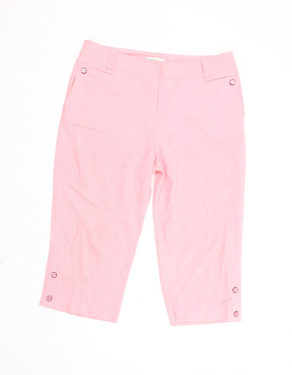 Tehama Women’s Pink Capri Trousers Size 12 Polyester Blend