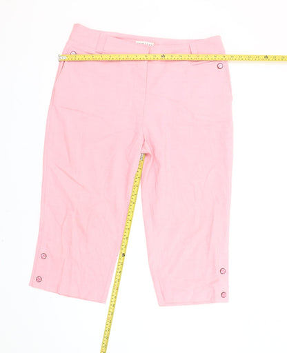 Tehama Women’s Pink Capri Trousers Size 12 Polyester Blend