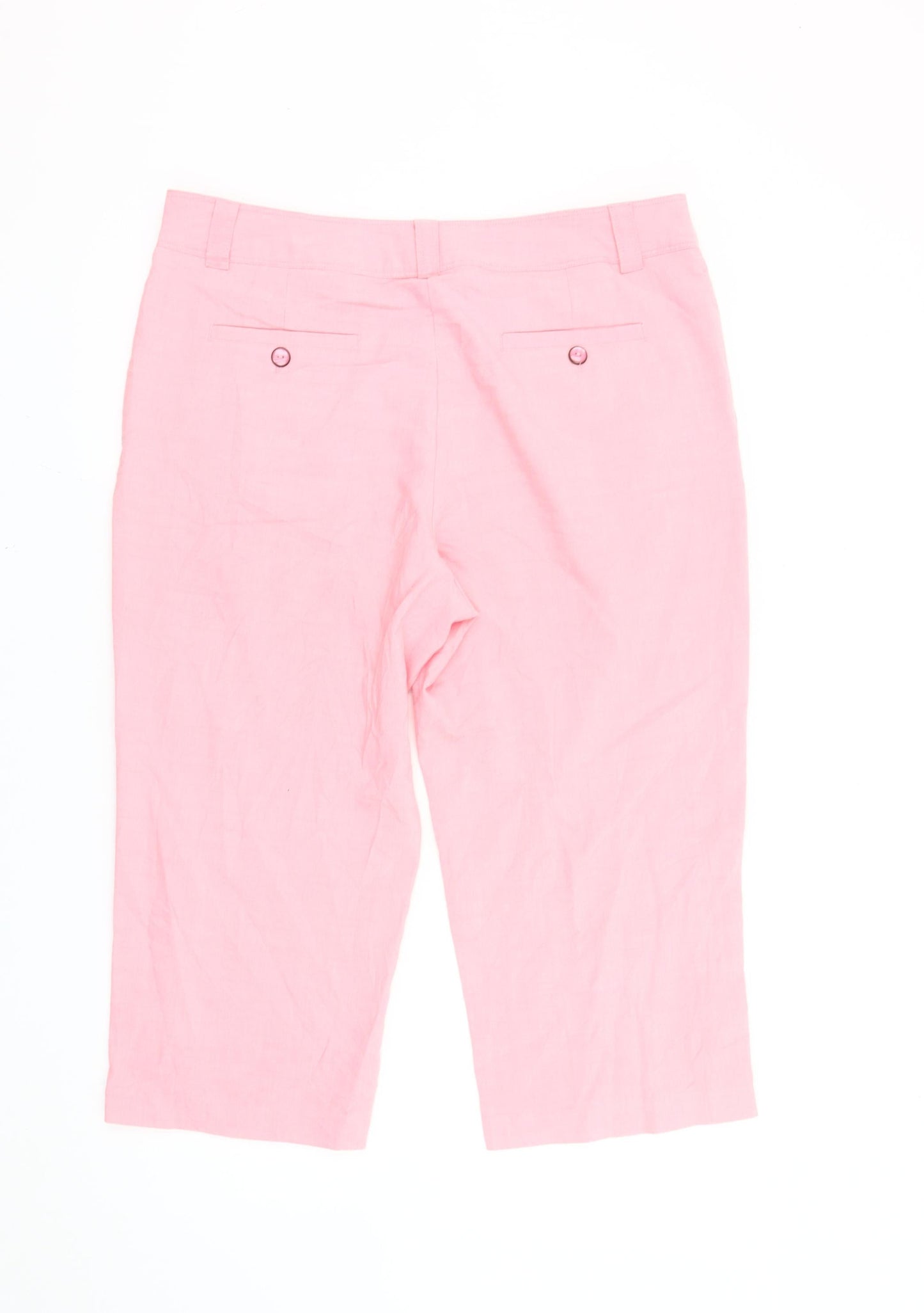 Tehama Women’s Pink Capri Trousers Size 12 Polyester Blend