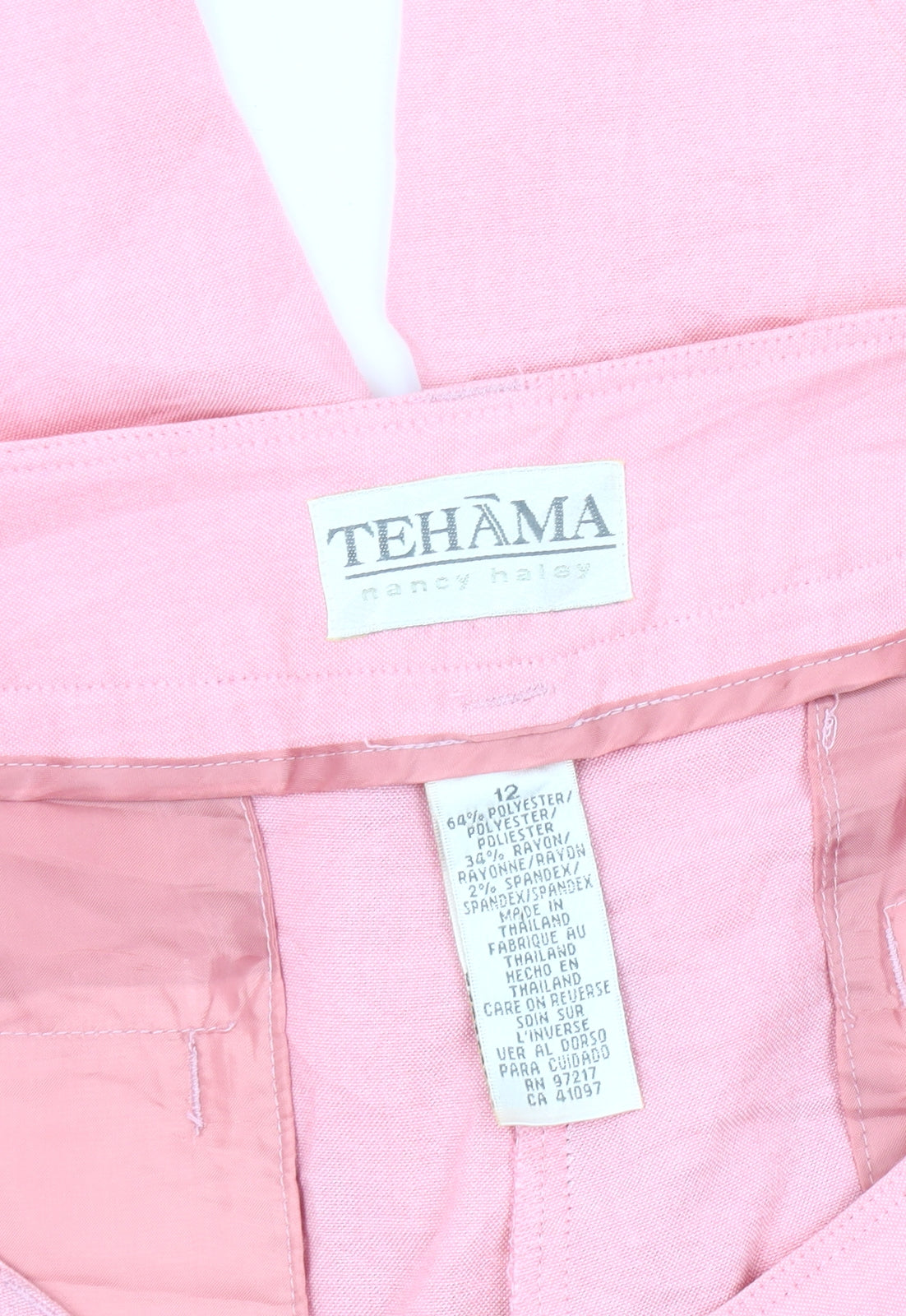 Tehama Women’s Pink Capri Trousers Size 12 Polyester Blend