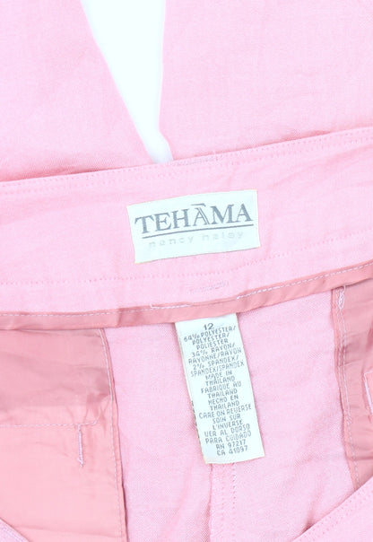 Tehama Women’s Pink Capri Trousers Size 12 Polyester Blend