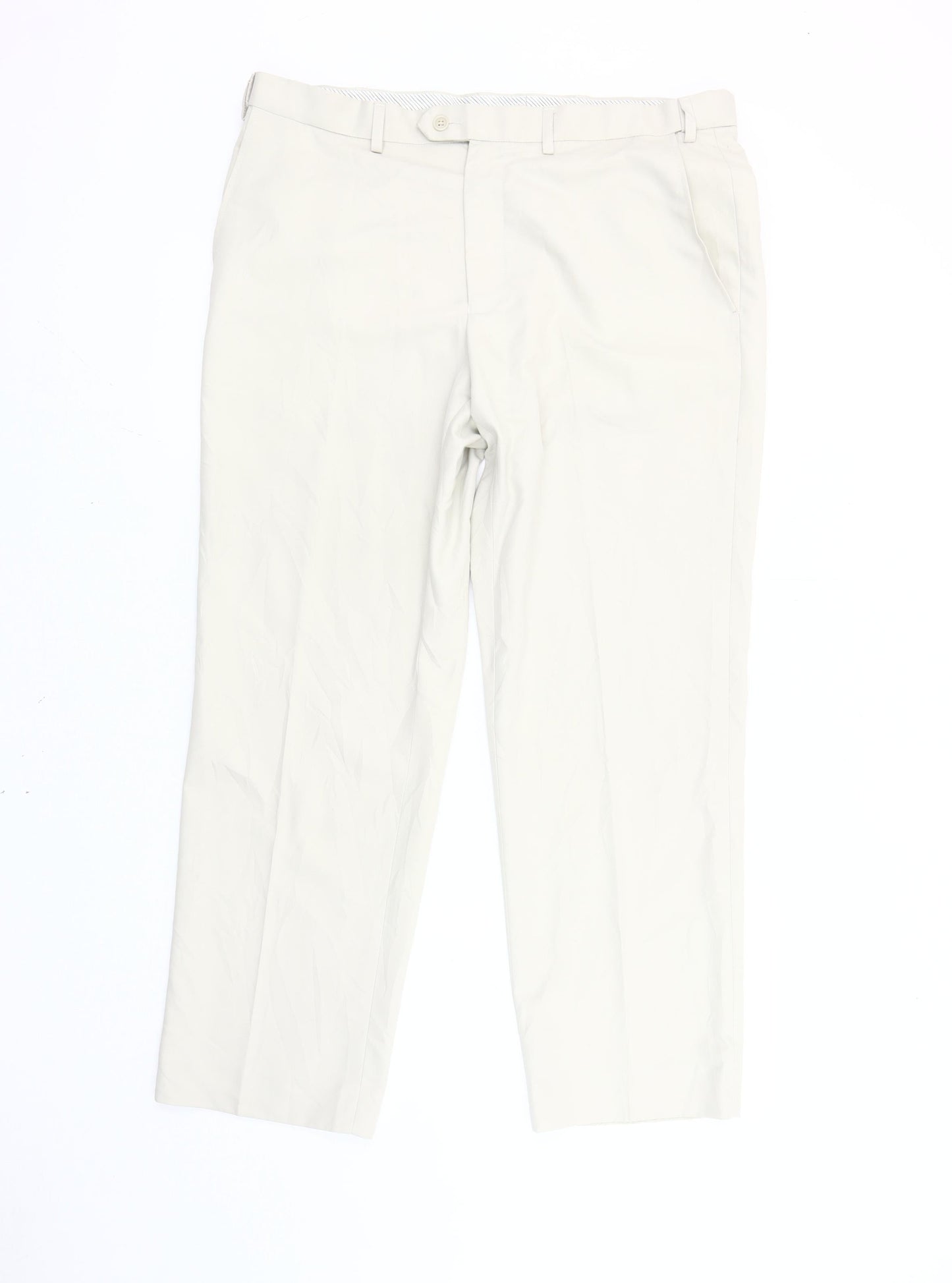 Marks and Spencer Men’s Beige Chino Trousers 36W 29L Straight Leg