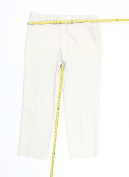 Marks and Spencer Men’s Beige Chino Trousers 36W 29L Straight Leg