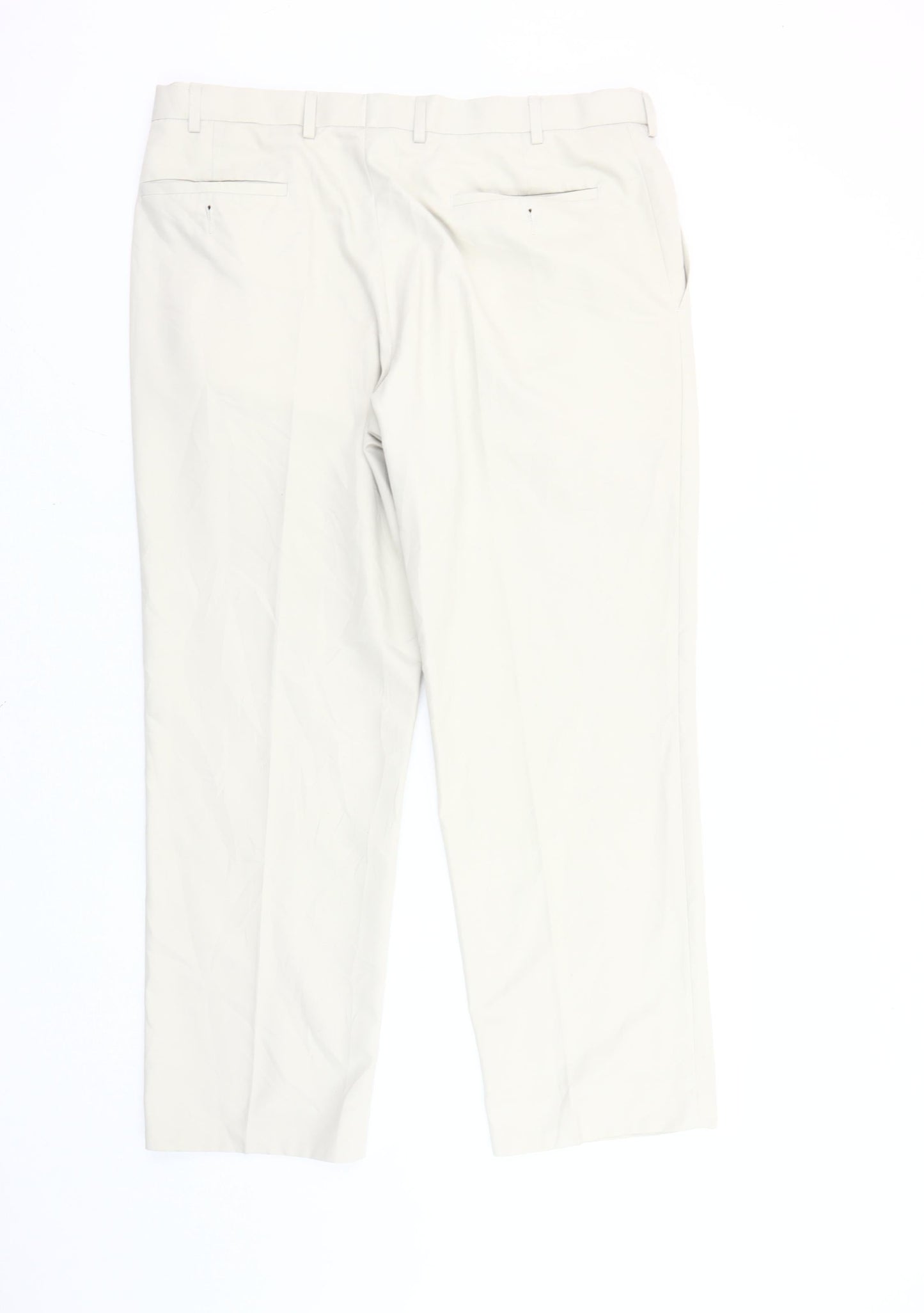 Marks and Spencer Men’s Beige Chino Trousers 36W 29L Straight Leg