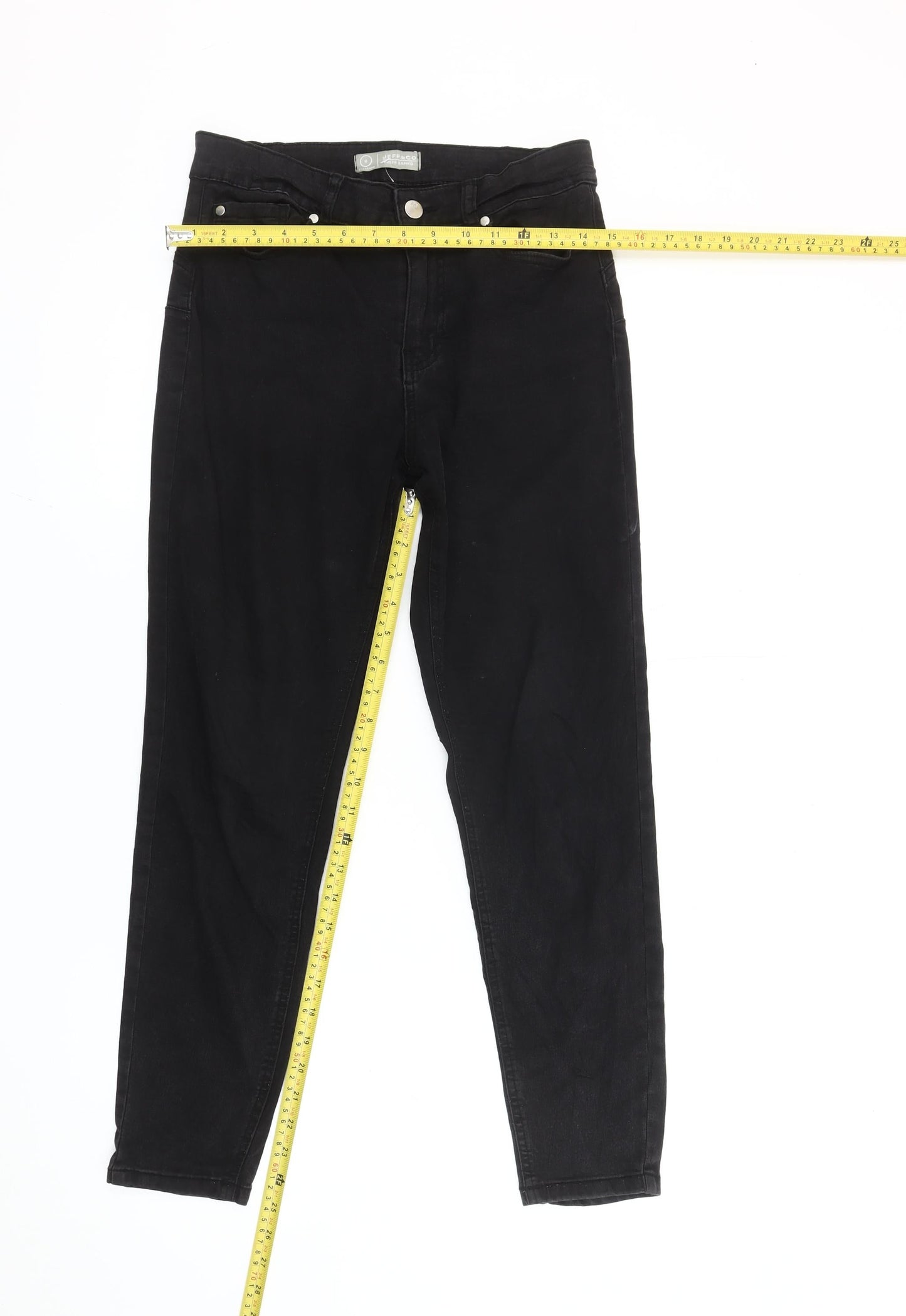 Jeff & Co Women's Black Size 8 Skinny Slim Fit Stretch Jeans