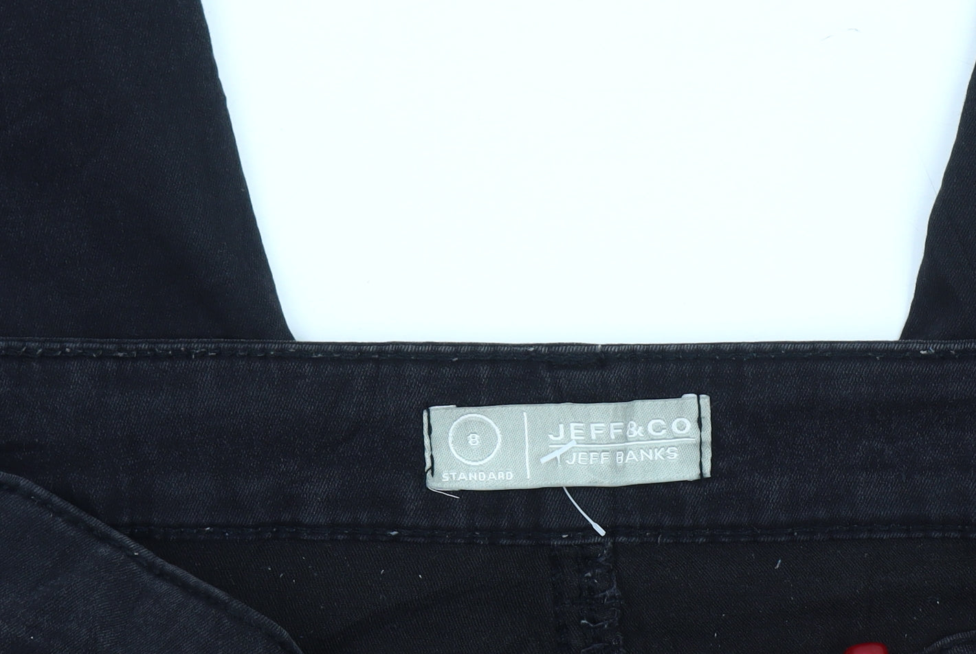 Jeff & Co Women's Black Size 8 Skinny Slim Fit Stretch Jeans