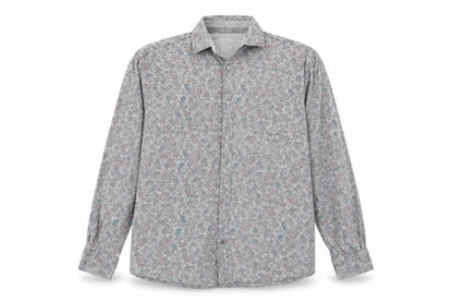 MR. JOHN POCHA Men's Multicoloured XL Floral Cotton Button-Up Shirt