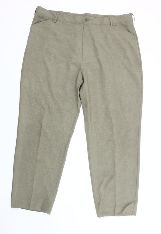 Bar Harbour Men's Beige Chino Trousers 44R Regular Fit Straight Leg