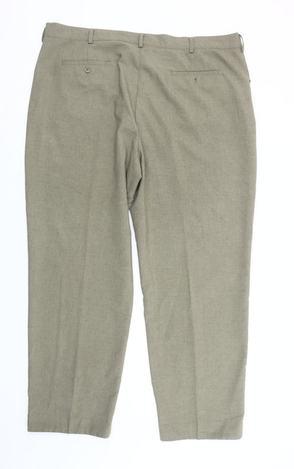 Bar Harbour Men's Beige Chino Trousers 44R Regular Fit Straight Leg