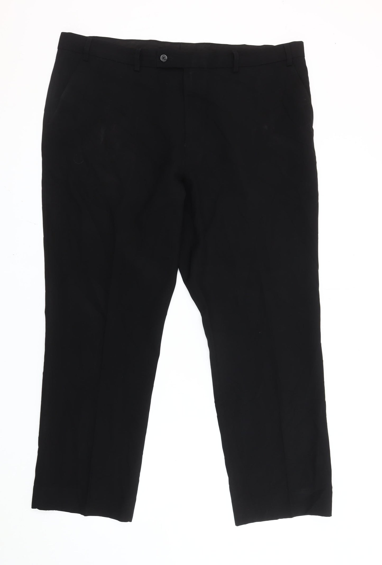 Taylor & Wright Men's Black 40S Regular Fit Dress Trousers