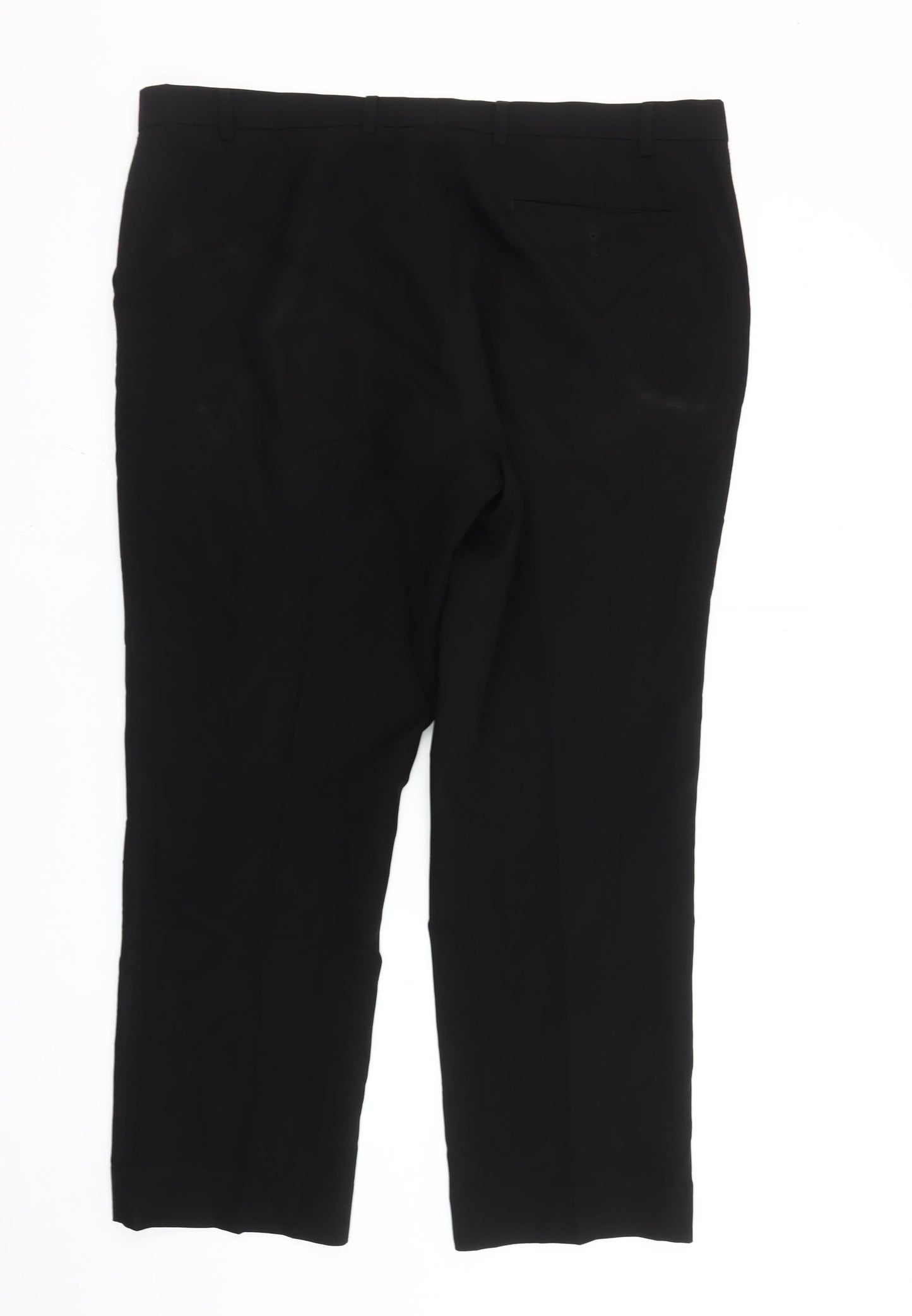 Taylor & Wright Men's Black 40S Regular Fit Dress Trousers