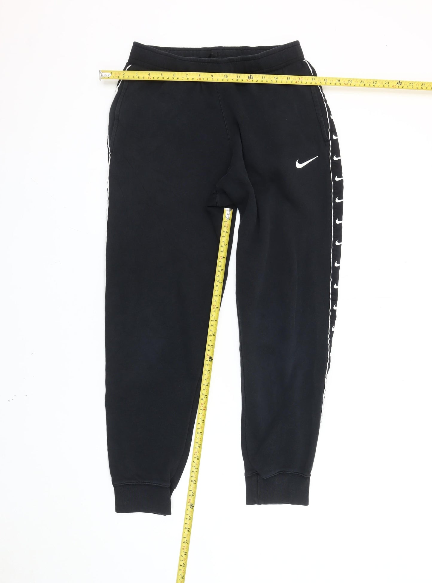 Nike Men's Black Jogger Trousers M Side Stripe Sportswear