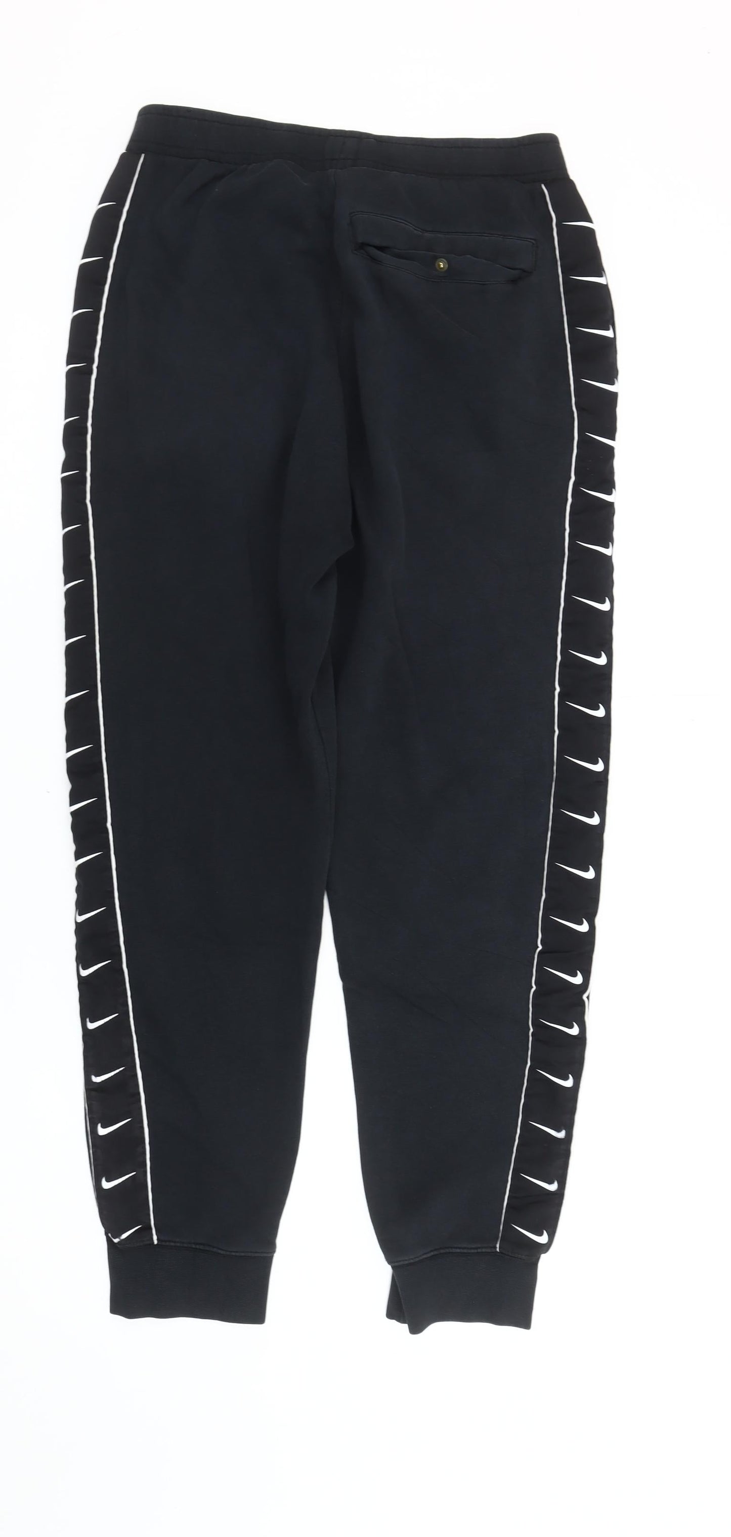 Nike Men's Black Jogger Trousers M Side Stripe Sportswear