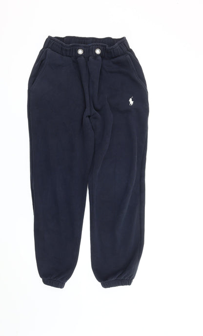 Polo Ralph Lauren Men’s Blue Cotton Fleece Jogger Trousers L