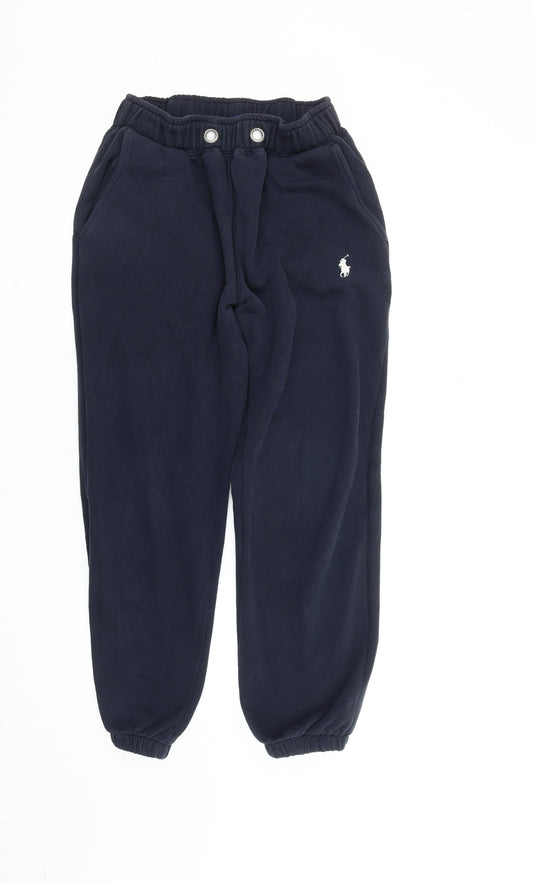 Polo Ralph Lauren Men’s Blue Cotton Fleece Jogger Trousers L