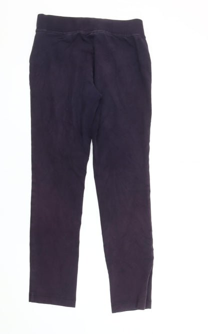 Lands' End Women’s Purple XS Jersey Cotton Stretch Leggings