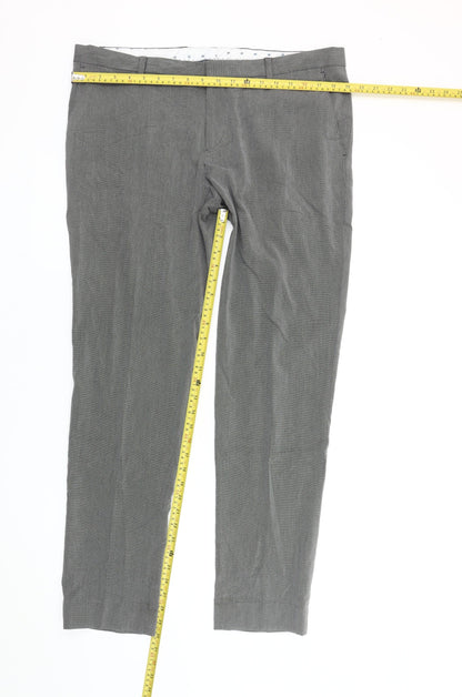 Mens UK Size 36 Zara Man Slim Fit Business Formal Grey Trousers
