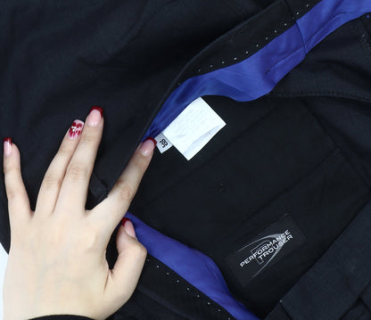 Performance Trousers Men’s Black Regular Fit Dress Trousers 38W Straight Leg Business Formal