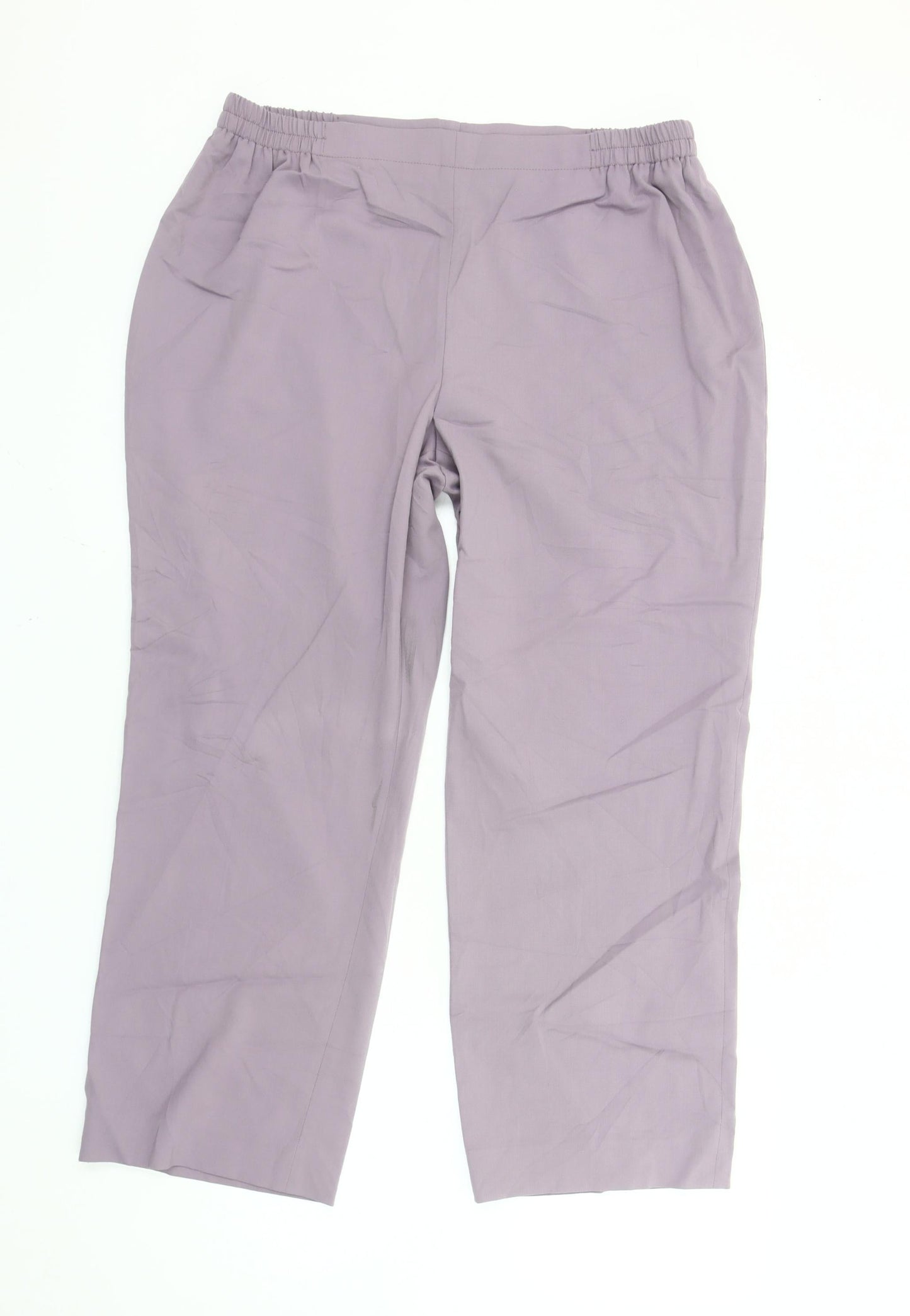 Womens UK Size 14 Artigiano Regular Fit Casual Business Purple Trousers