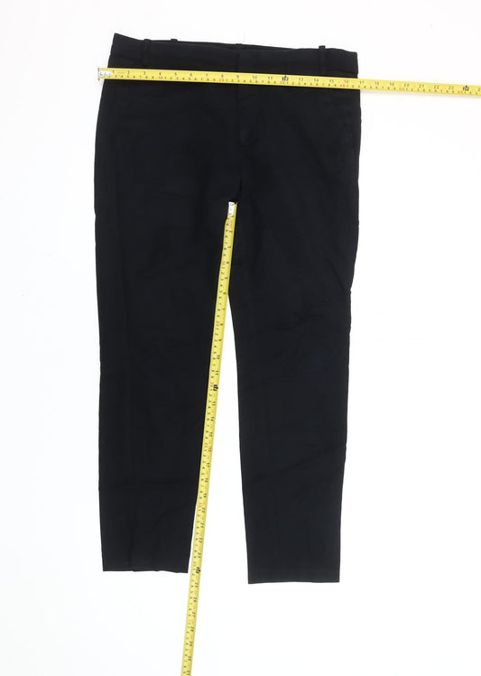 Zara Basic Women Black Size 10 Slim Fit Straight Dress Pants