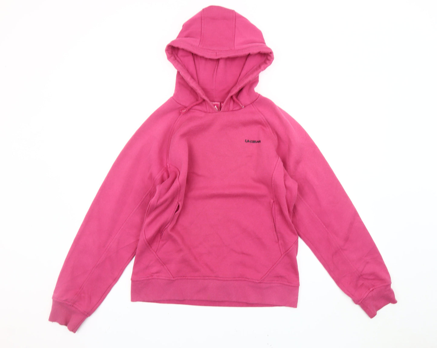 Womens UK Size 10 LA Gear Pink Pullover Hoodie
