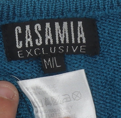 Womens UK Size M Casamia Blue Cardigan Jumper
