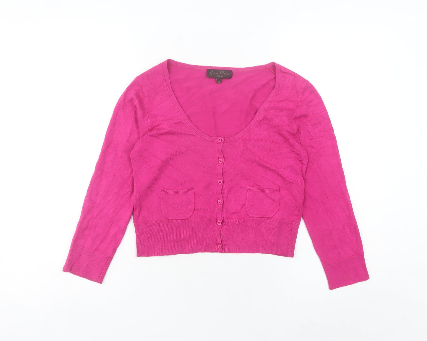 Womens UK Size XS Great Plains Pink Cardigan Jumper