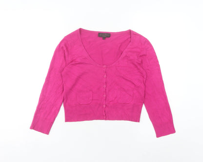 Womens UK Size XS Great Plains Pink Cardigan Jumper