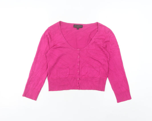 Womens UK Size XS Great Plains Pink Cardigan Jumper