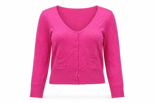 Womens UK Size XS Great Plains Pink Cardigan Jumper